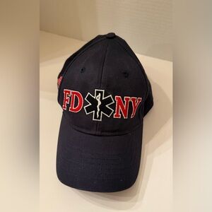 FDNY AMBULANCE Navy Blue Baseball Cap, EUC